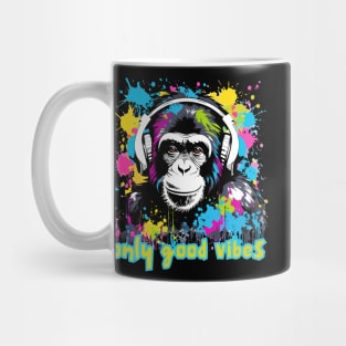 Monkey with Headphones Mug